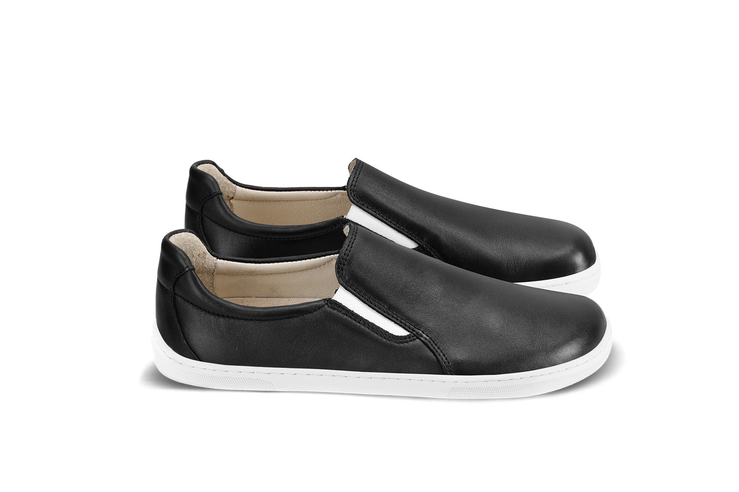 Be Lenka - Eazy Neo Black & White - Slip-ons barefoot-Be Lenka-Cacles Barefoot-Tienda de calzado barefoot respetuoso minimalista