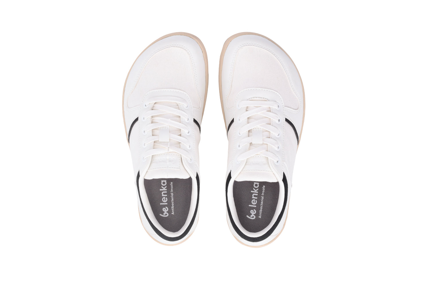 Be Lenka - Echo White & Black Vegan - Deportivas barefoot veganas-Be Lenka-Cacles Barefoot-Tienda de calzado barefoot respetuoso minimalista
