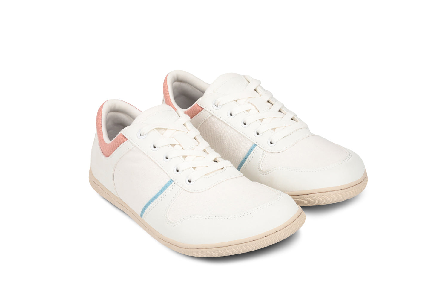 Be Lenka - Echo White & Cotton Candy Vegan - Deportivas barefoot veganas-Be Lenka-Cacles Barefoot-Tienda de calzado barefoot respetuoso minimalista