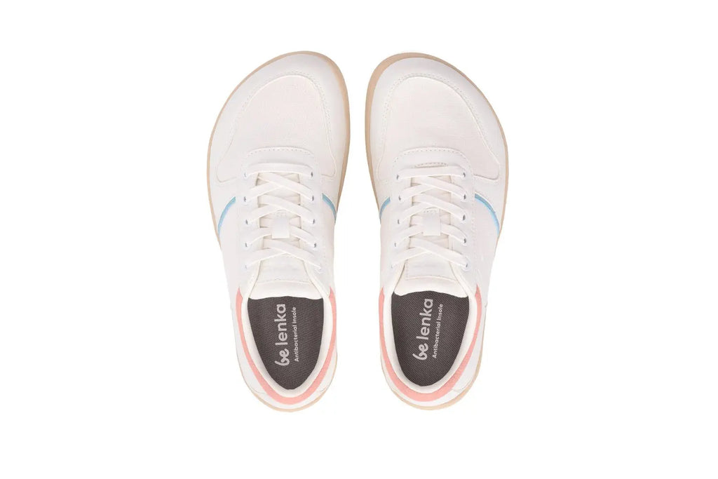 Be Lenka - Echo White & Cotton Candy Vegan - Deportivas barefoot veganas