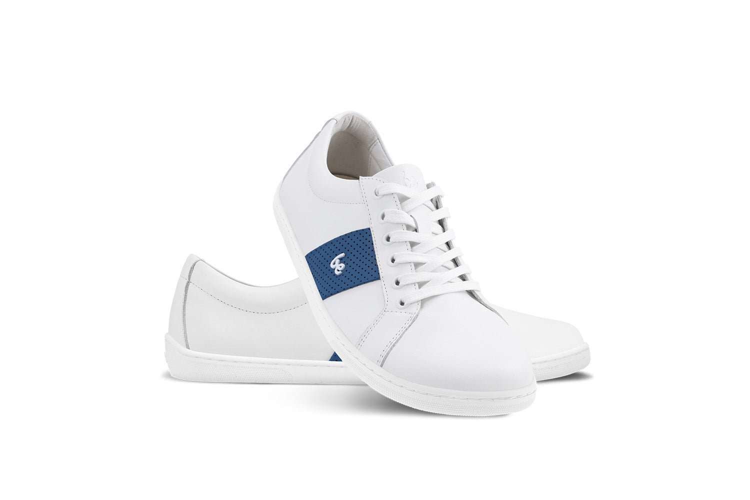 Be Lenka - Elite White & Dark Blue - Deportivas barefoot-Be Lenka-Cacles Barefoot-Tienda de calzado barefoot respetuoso minimalista