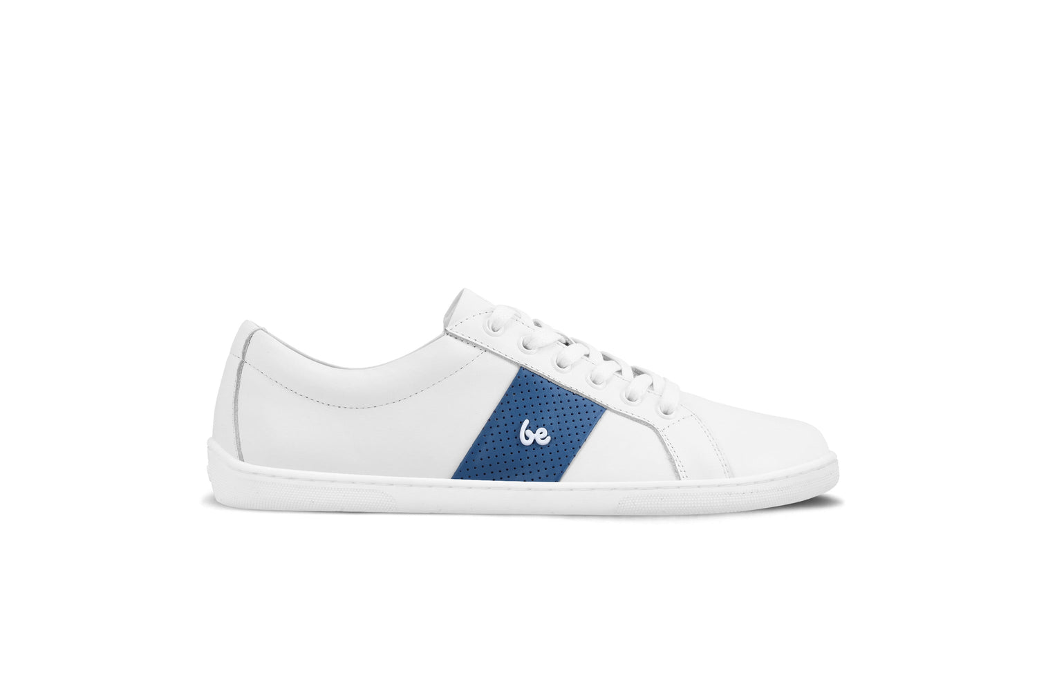 Be Lenka - Elite White & Dark Blue - Deportivas barefoot-Be Lenka-Cacles Barefoot-Tienda de calzado barefoot respetuoso minimalista