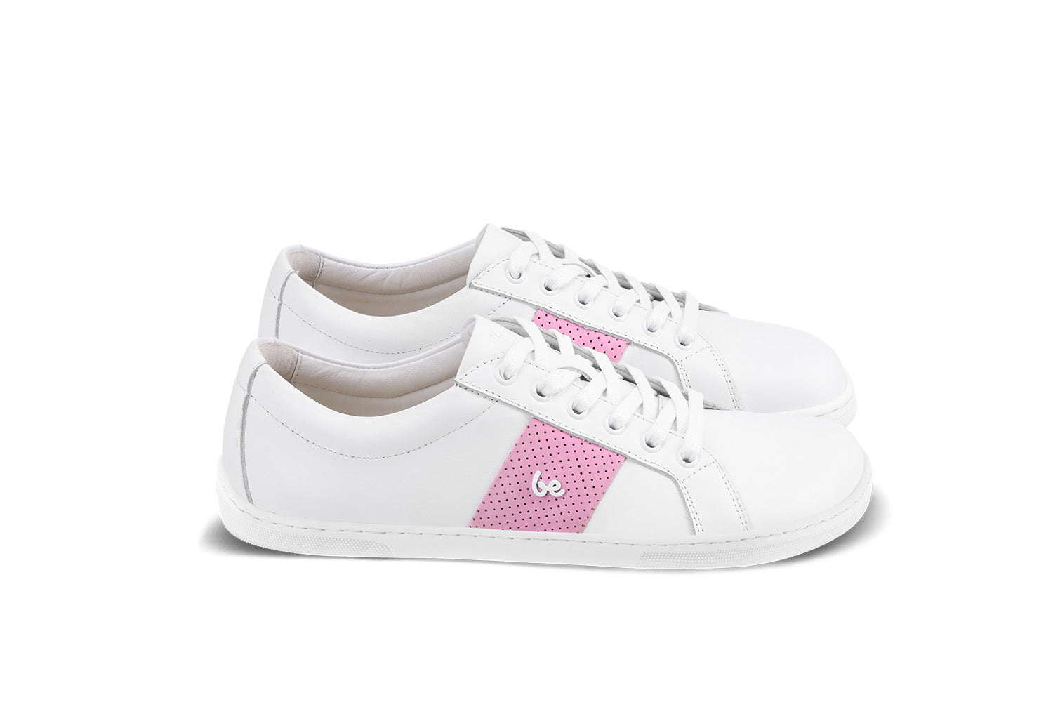 Be Lenka - Elite White & Pink - Deportivas barefoot-Be Lenka-Cacles Barefoot-Tienda de calzado barefoot respetuoso minimalista