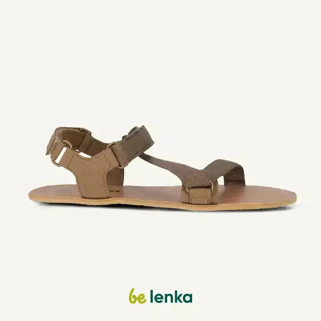 Be Lenka - Flexi Olive Green - Sandalias barefoot verde olivo para mujer