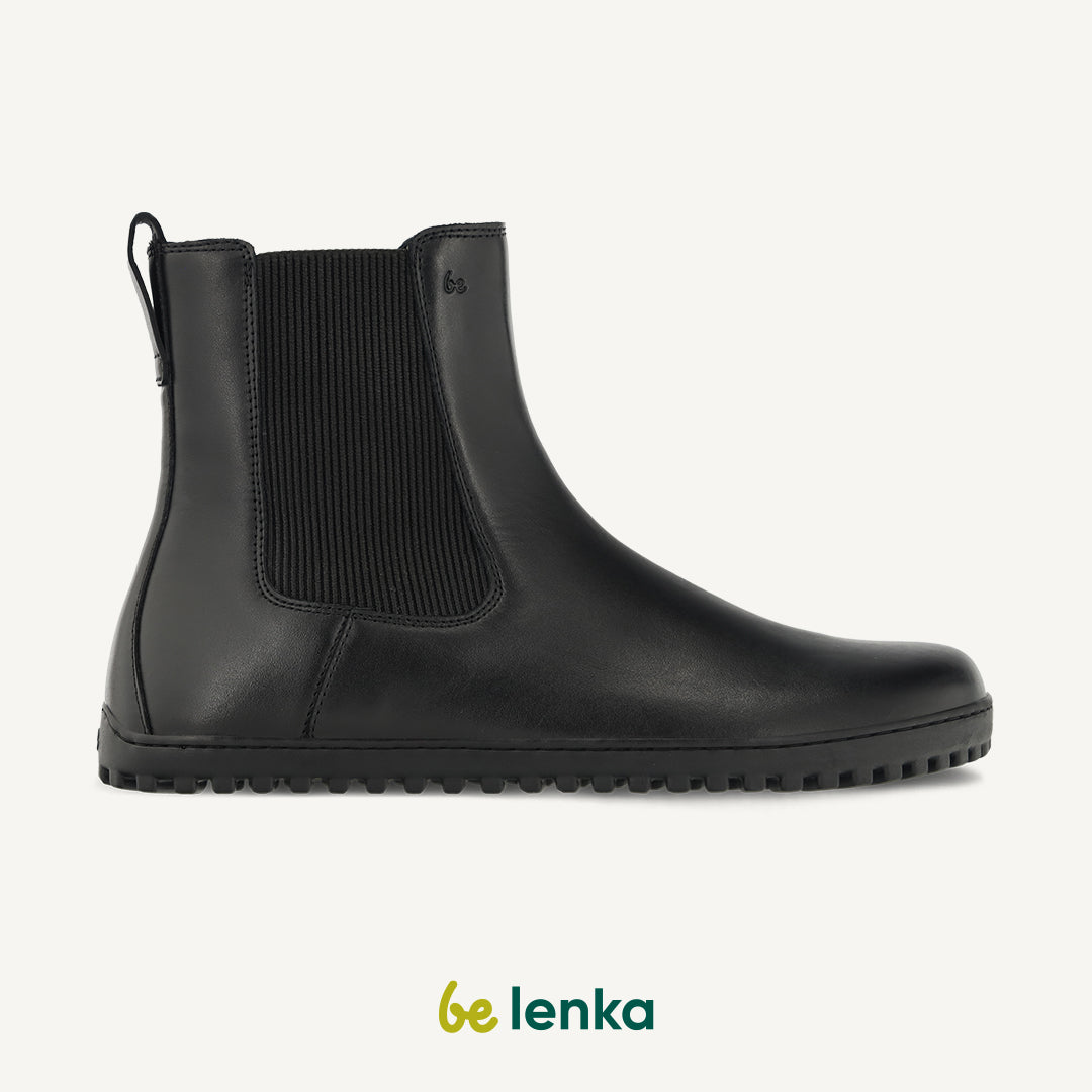 Be Lenka - Glam All Black - Botines Chelsea Barefoot-Be Lenka-Cacles Barefoot-Tienda de calzado barefoot respetuoso minimalista
