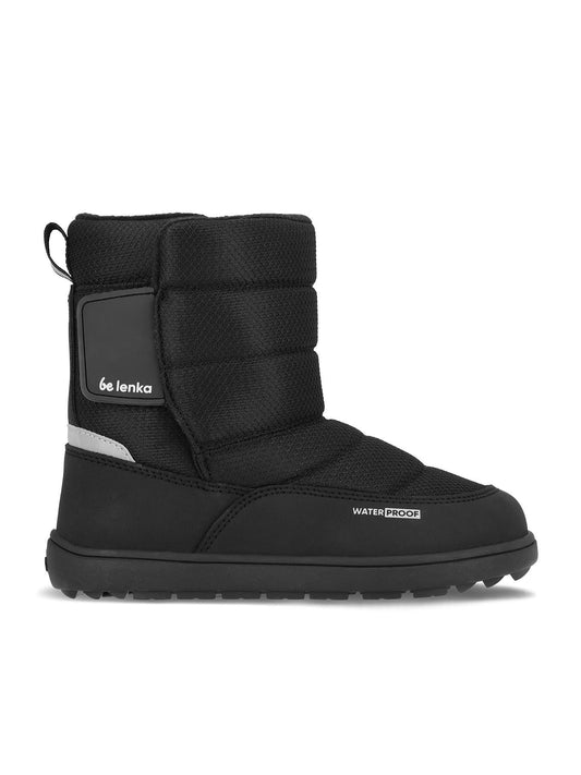 Be Lenka Kids - Ailo All Black - Botas de nieve descalzas - Cacles Barefoot