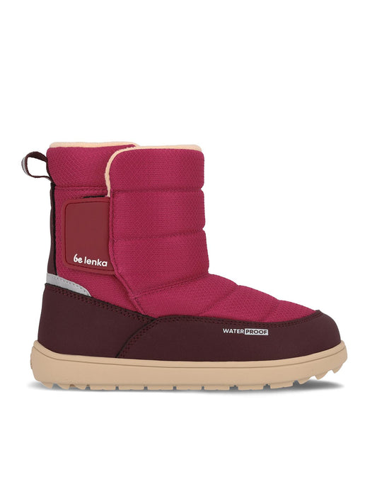 Be Lenka Kids - Ailo Dark Berry - Botas de nieve descalzas