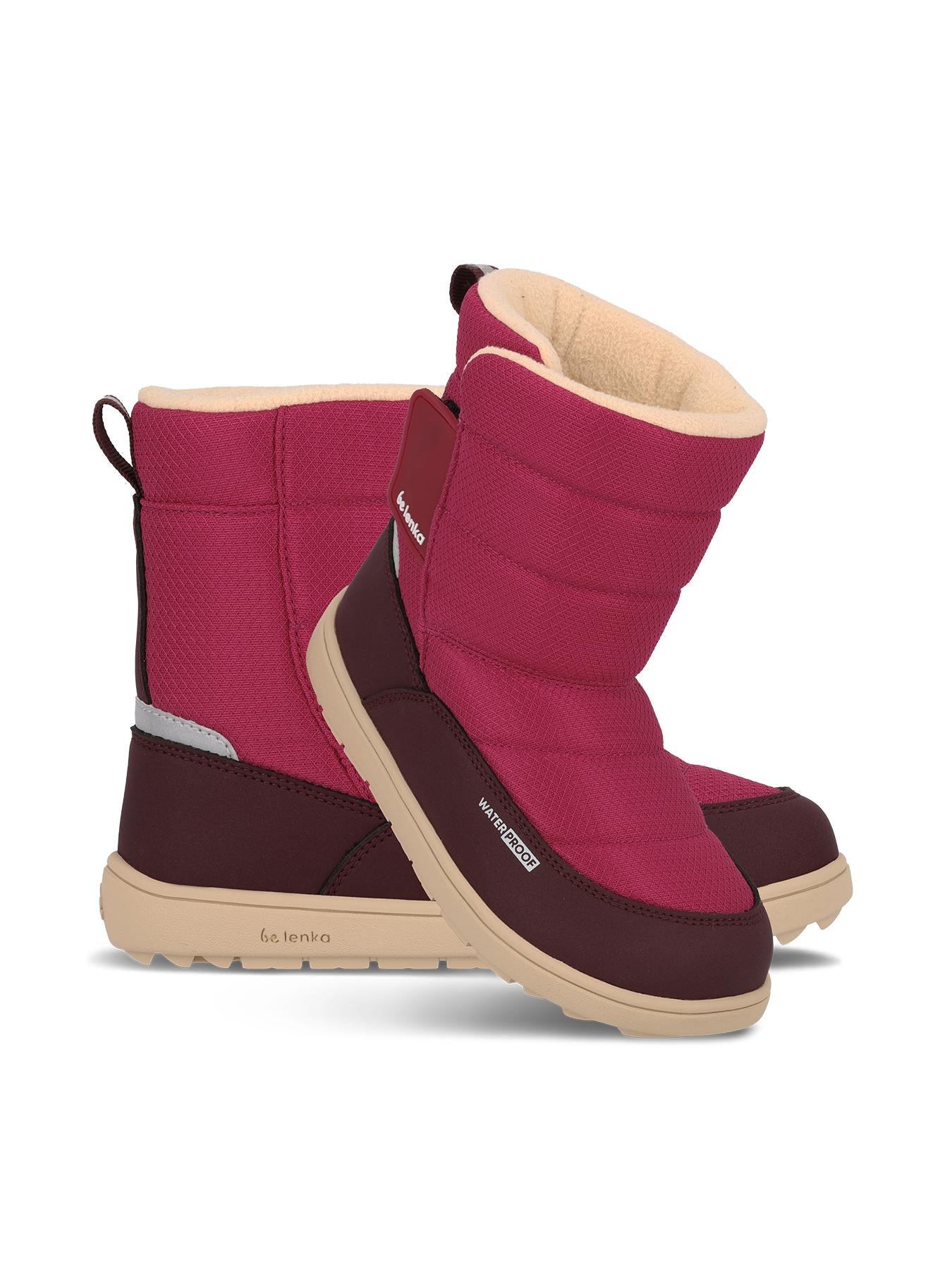 Be Lenka Kids - Ailo Junior Berry - Botas de nieve descalzas