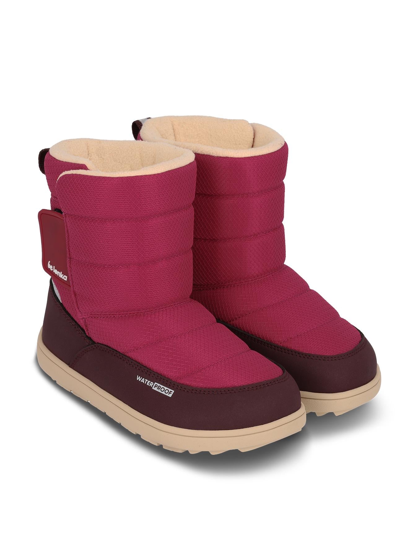 Be Lenka Kids - Ailo Junior Berry - Botas de nieve descalzas