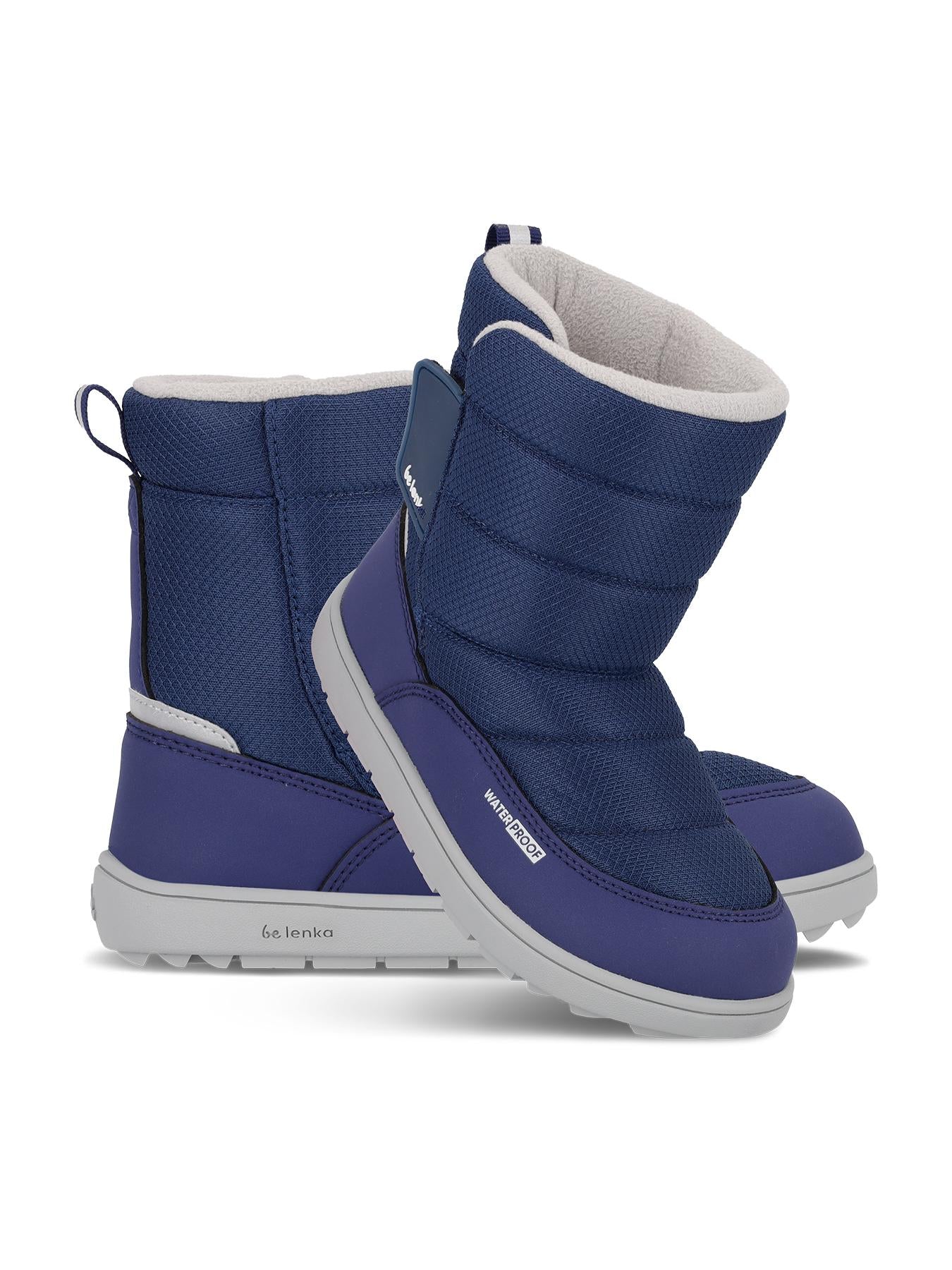 Be Lenka Kids - Ailo Junior Dark Blue - Botas de nieve descalzas