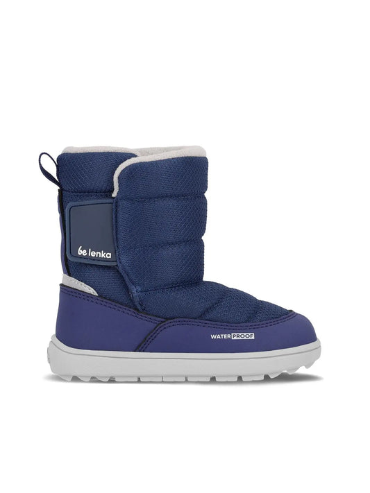 Be Lenka Kids - Ailo Preschool Dark Blue - Botas de nieve descalzas