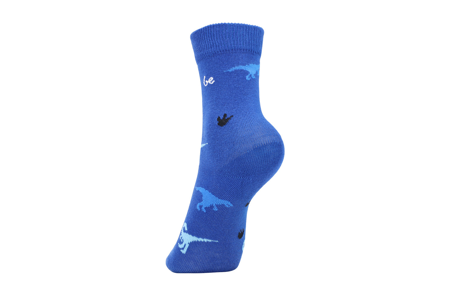 Be Lenka Kids - Crew Dino Royal Blue 3 pack - Calcetines barefoot-Be Lenka-Cacles Barefoot-Tienda de calzado barefoot respetuoso minimalista