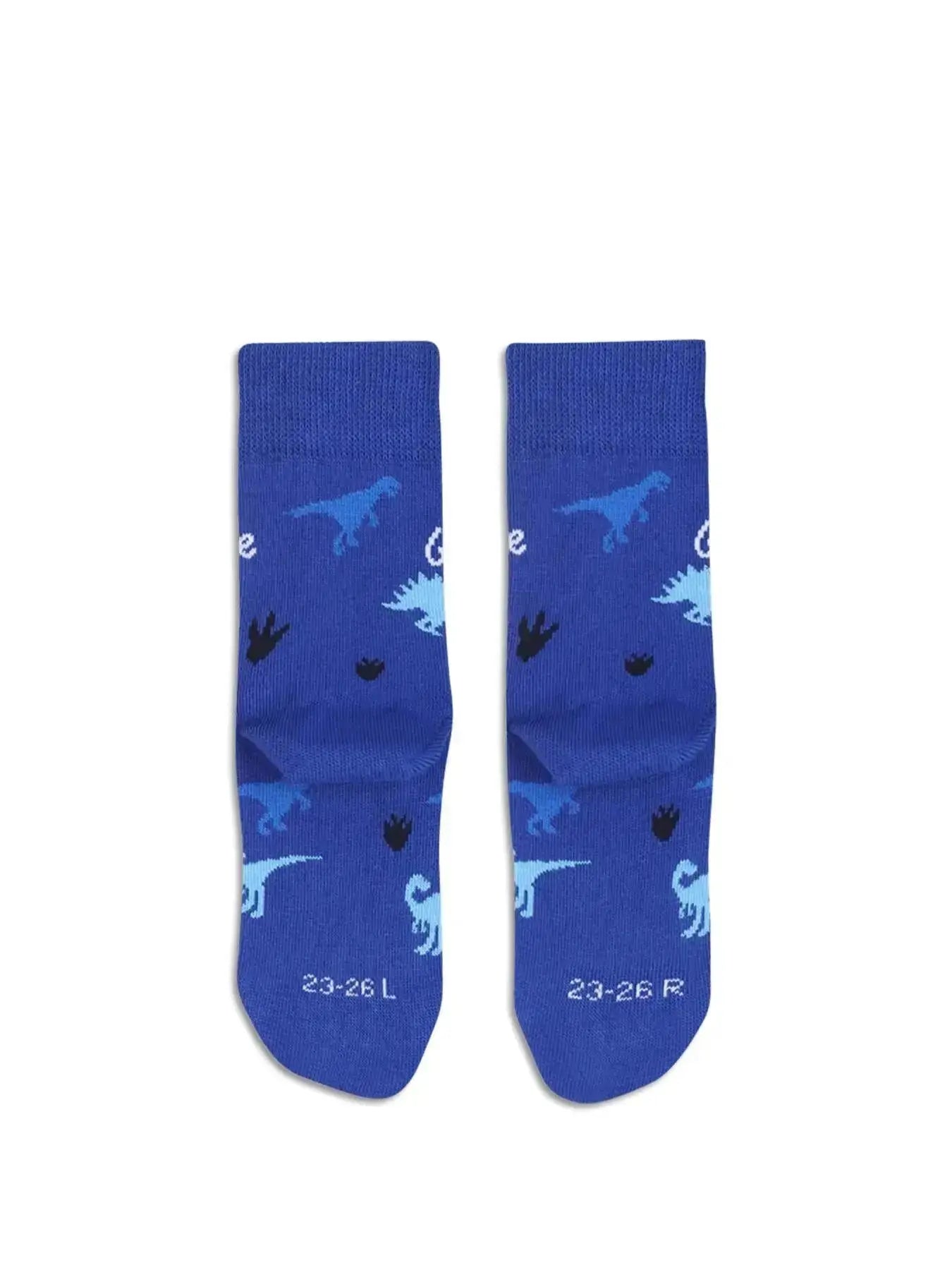 Be Lenka Kids - Crew Dino Royal Blue - Calcetines barefoot