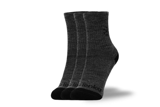 Be Lenka Kids - Crew Merino Wool Grey 3 pack - Calcetines barefoot-Be Lenka-Cacles Barefoot-Tienda de calzado barefoot respetuoso minimalista