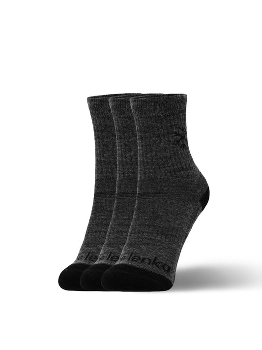 Be Lenka Kids - Crew - Merino Wool Grey 3 pack - Calcetines barefoot