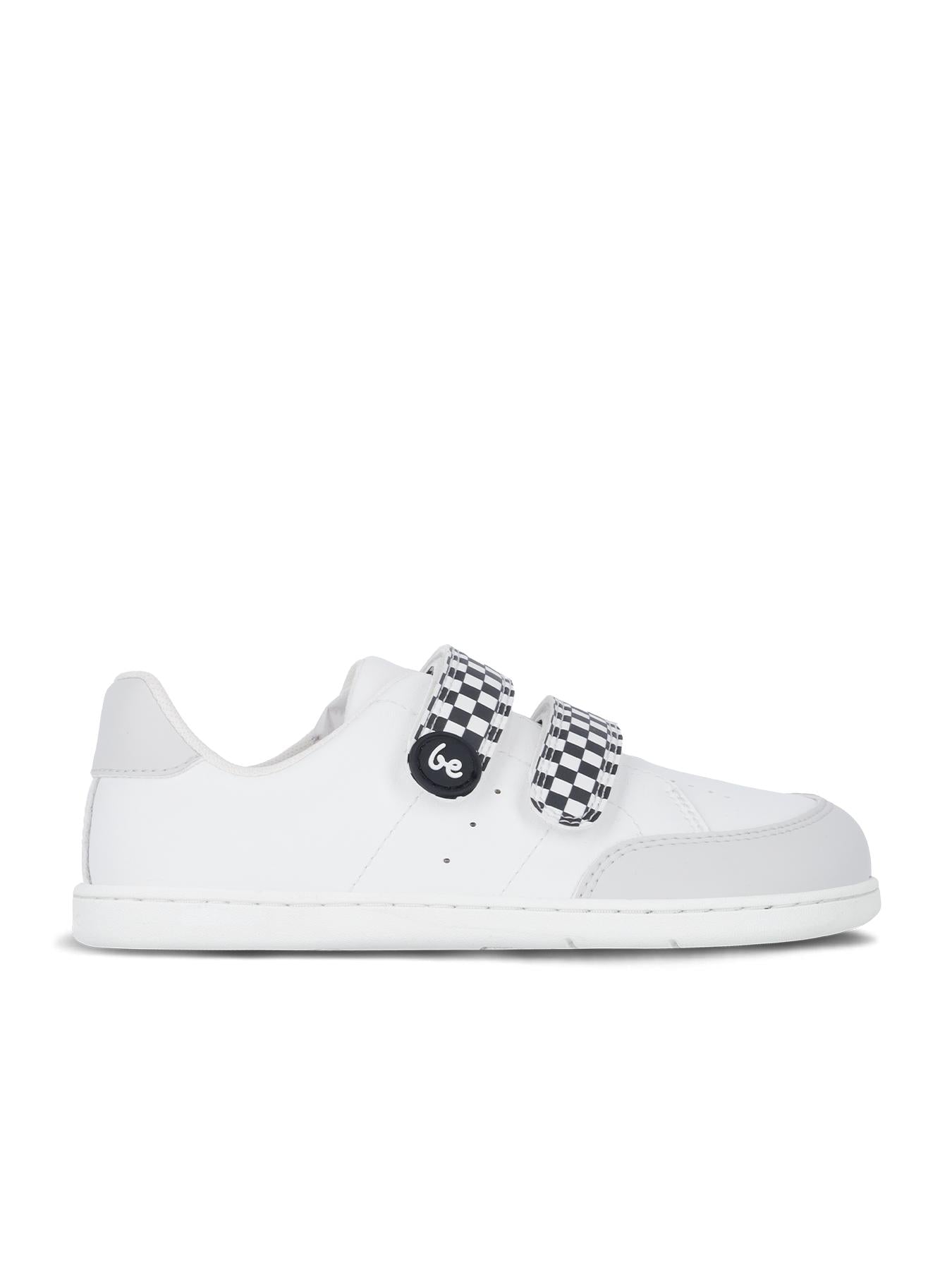 Be Lenka Kids - Energise Preschool White & Checkerboard - Zapatillas barefoot