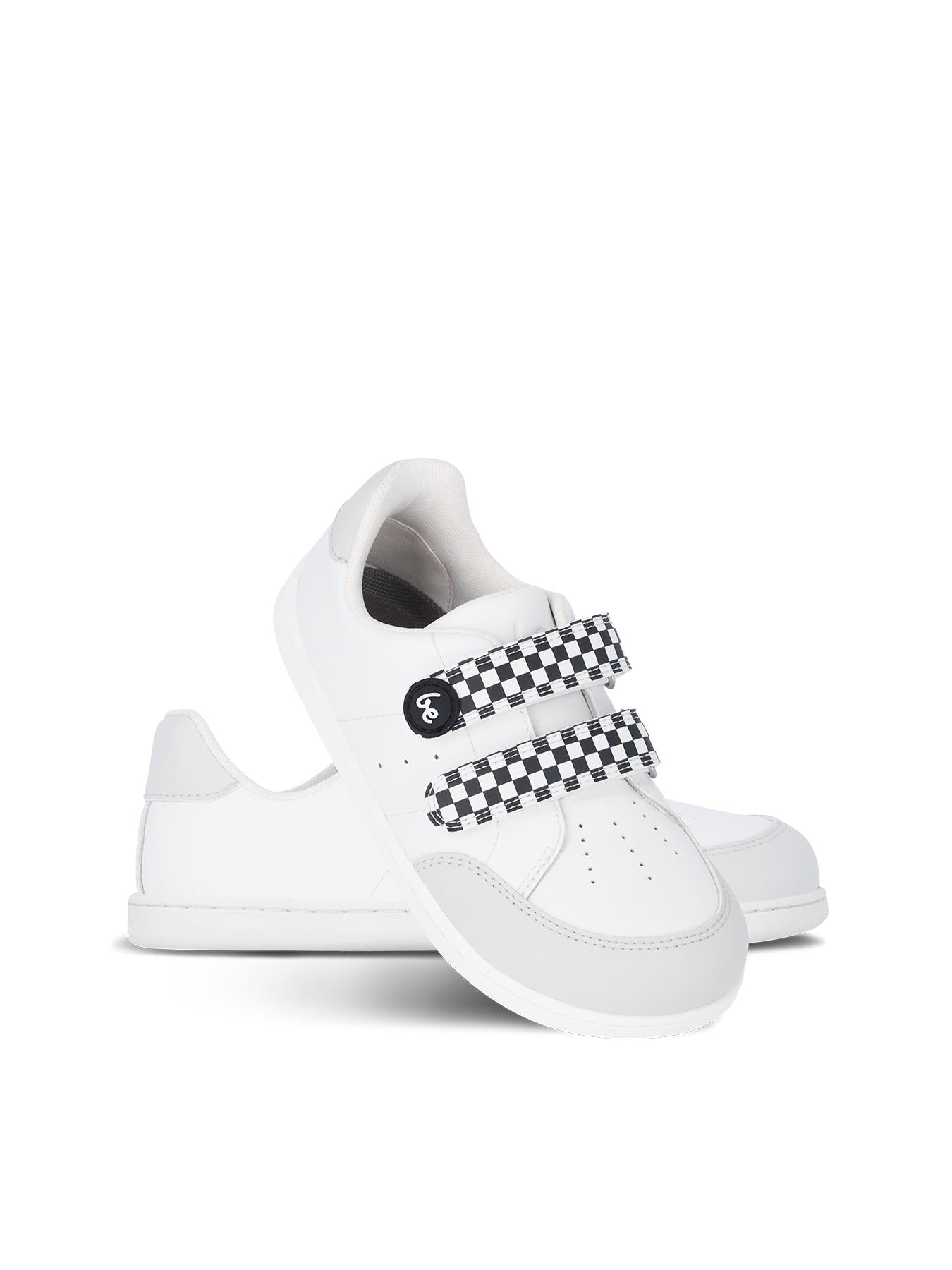 Be Lenka Kids - Energise Preschool White & Checkerboard - Zapatillas barefoot