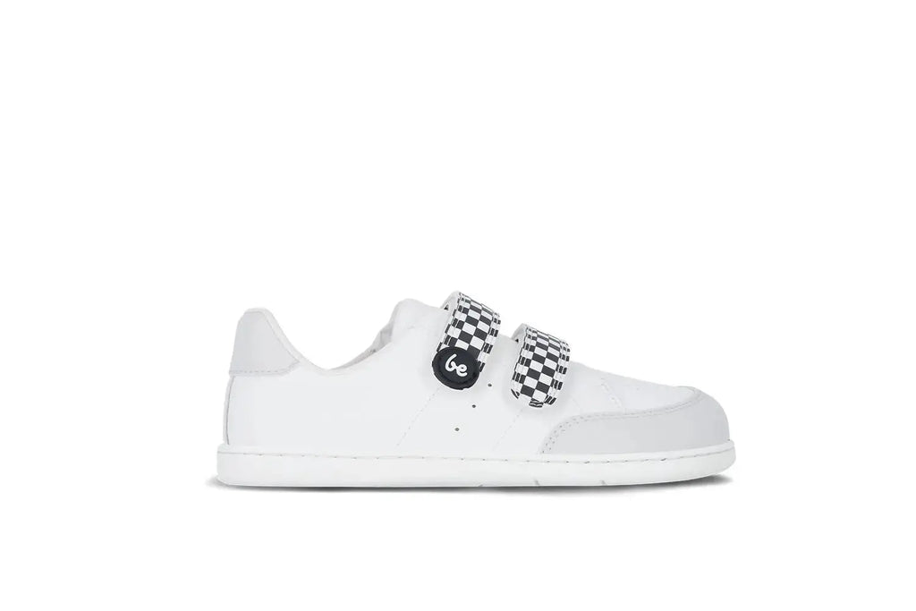 Be Lenka Kids - Energise Preschool White & Checkerboard - Zapatillas barefoot