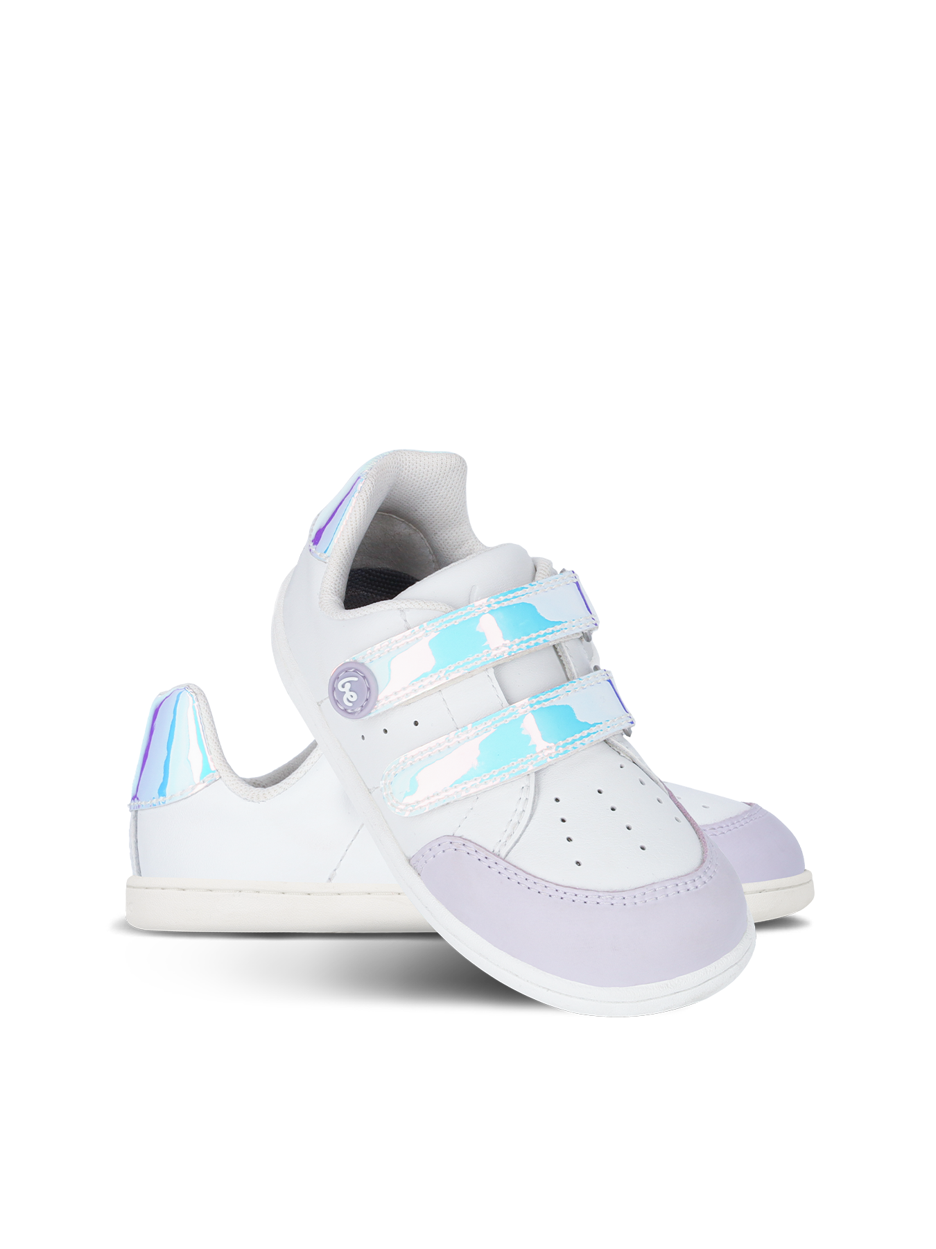 Be Lenka Kids - Energise Preschool White & Iridescent - Zapatillas barefoot-Be Lenka-Cacles Barefoot-Tienda de calzado barefoot respetuoso minimalista