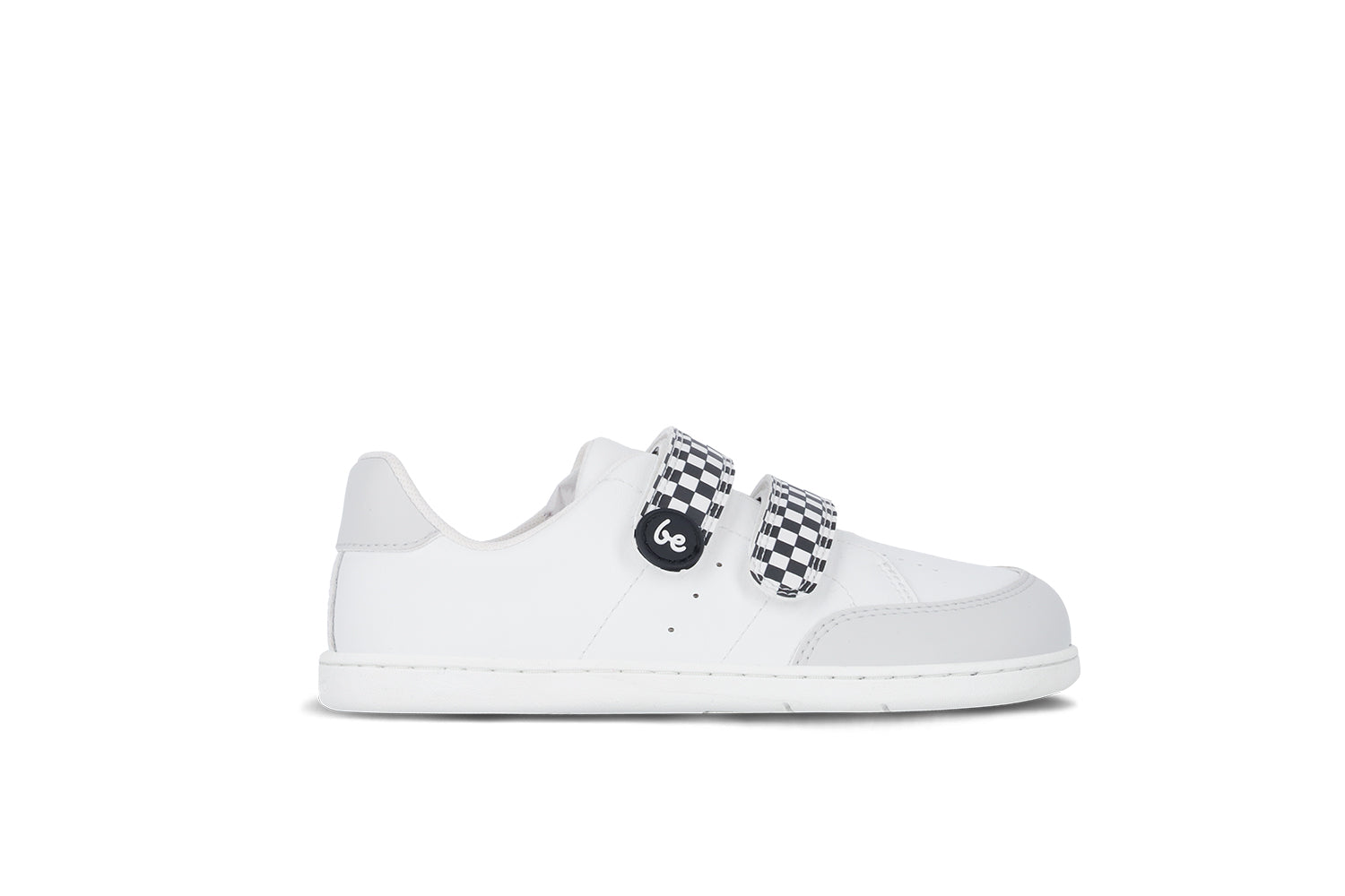 Be Lenka Kids - Energise White & Checkerboard - Zapatillas barefoot-Be Lenka-Cacles Barefoot-Tienda de calzado barefoot respetuoso minimalista