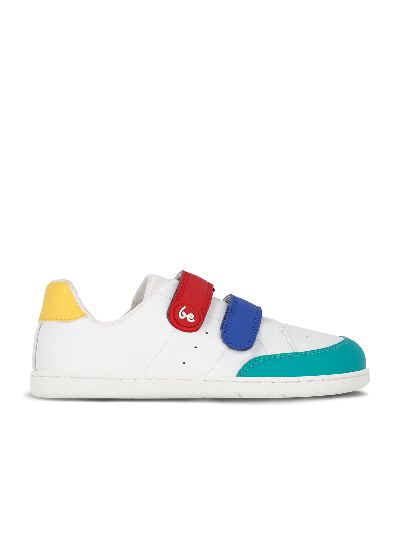 Be Lenka Kids - Energise White & Multicolour - Zapatillas barefoot-Be Lenka-Cacles Barefoot-Tienda de calzado barefoot respetuoso minimalista