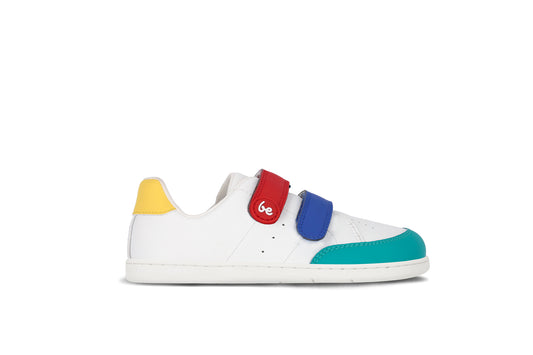 Be Lenka Kids - Energise White & Multicolour - Zapatillas barefoot-Be Lenka-Cacles Barefoot-Tienda de calzado barefoot respetuoso minimalista