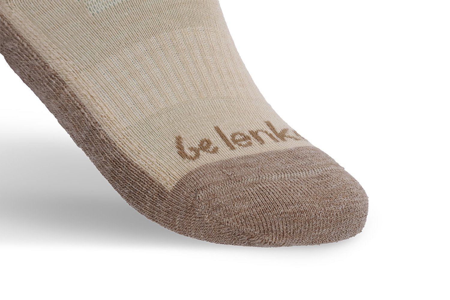 Be Lenka Kids - Media caña lana merino Beige - Calcetines barefoot