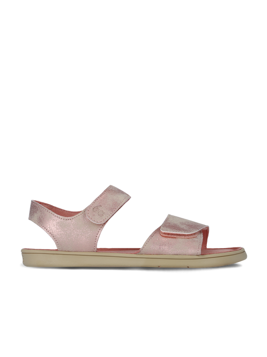 Be Lenka Kids - Miami Junior Coral Sparkle - Sandalias minimalistas-Be Lenka-Cacles Barefoot-Tienda de calzado barefoot respetuoso minimalista