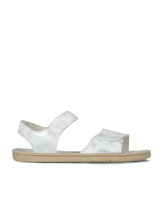 Be Lenka Kids - Miami Junior Off White Sparkle - Sandalias minimalistas-Be Lenka-Cacles Barefoot-Tienda de calzado barefoot respetuoso minimalista