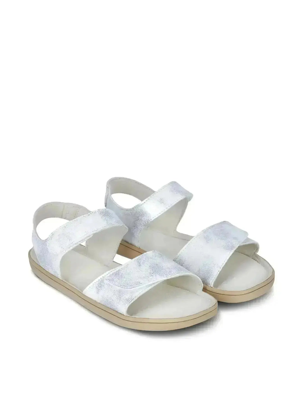 Be Lenka Kids - Miami Off White Sparkle - Sandalias barefoot infantiles blanco