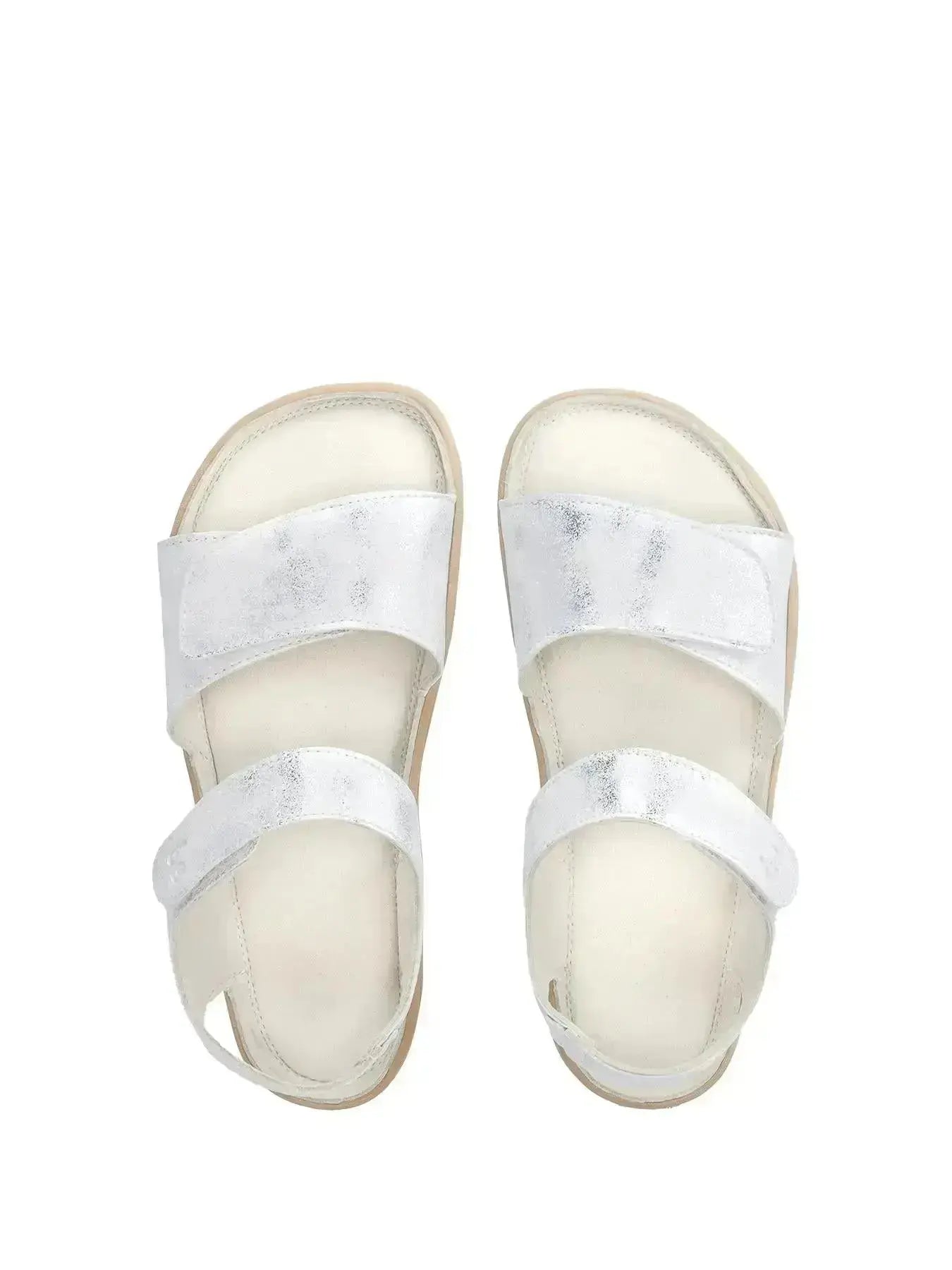 Be Lenka Kids - Miami Off White Sparkle - Sandalias barefoot infantiles blanco