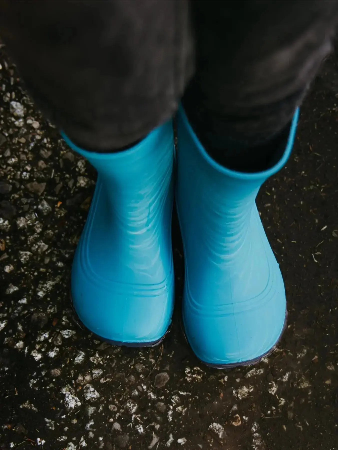 Be Lenka Kids - Pudds Aqua Blue - Bottes de pluie barefoot