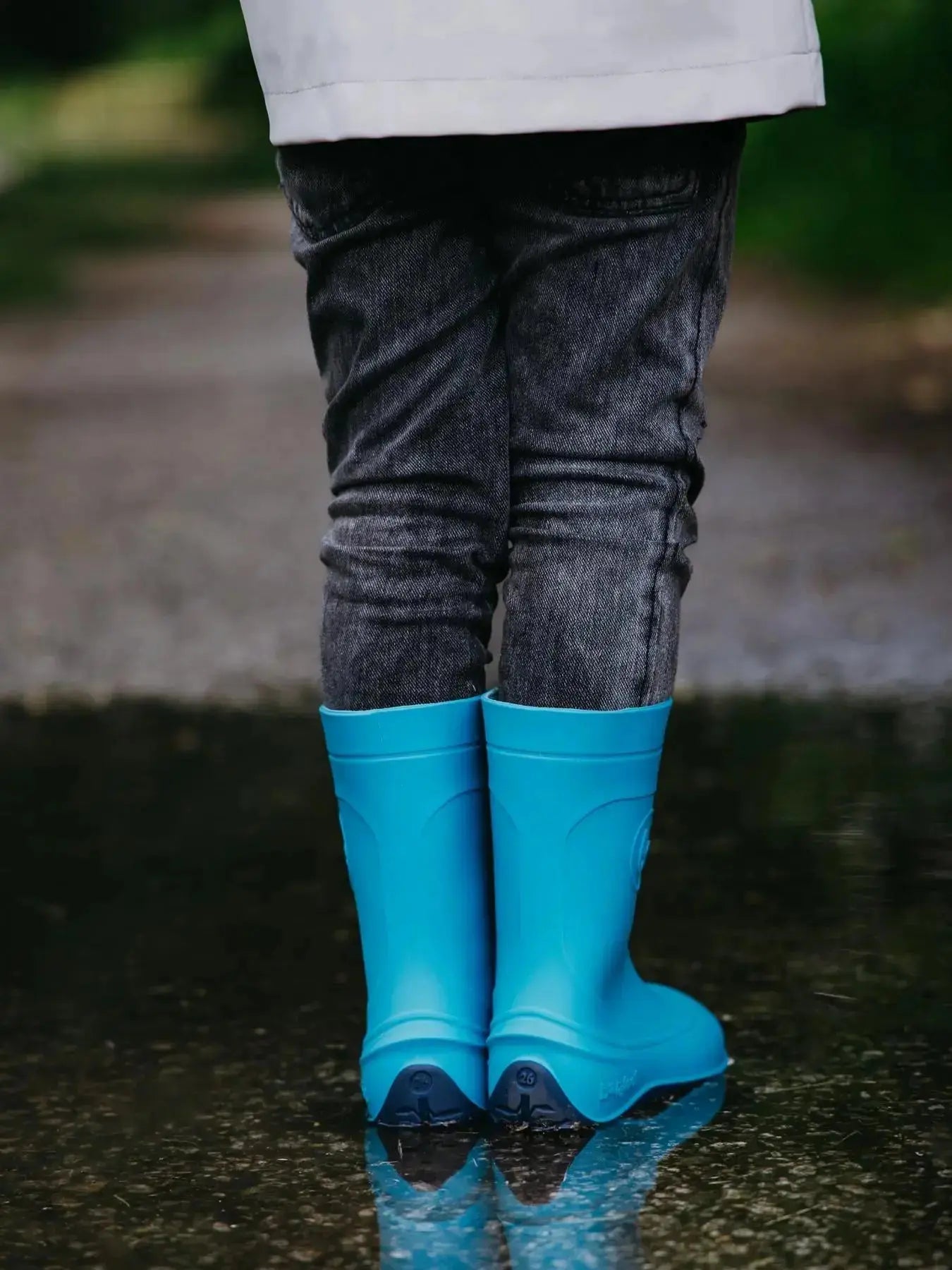 Be Lenka Kids - Pudds Aqua Blue - Bottes de pluie barefoot