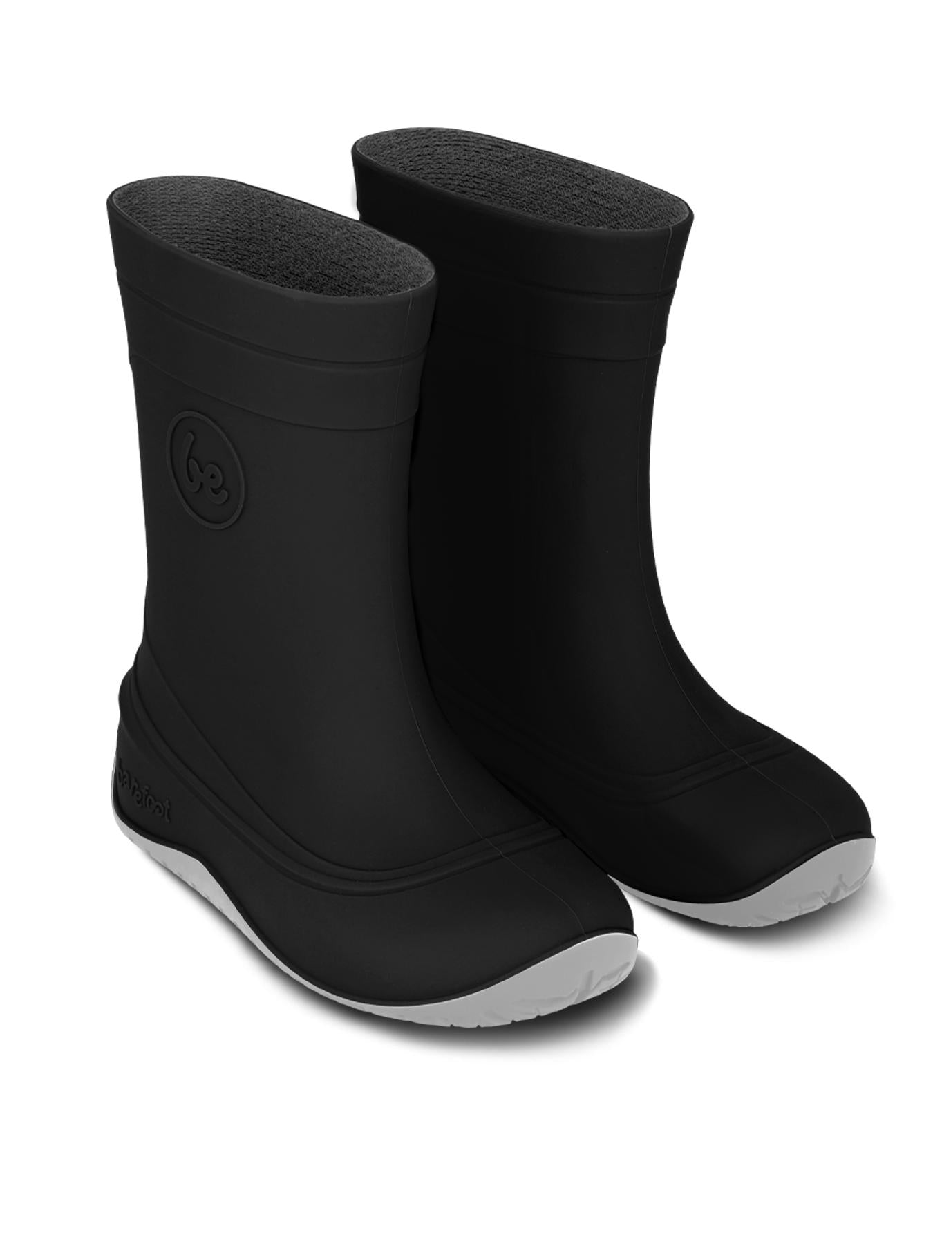 Be Lenka Kids - Pudds Black - Botas de agua barefoot