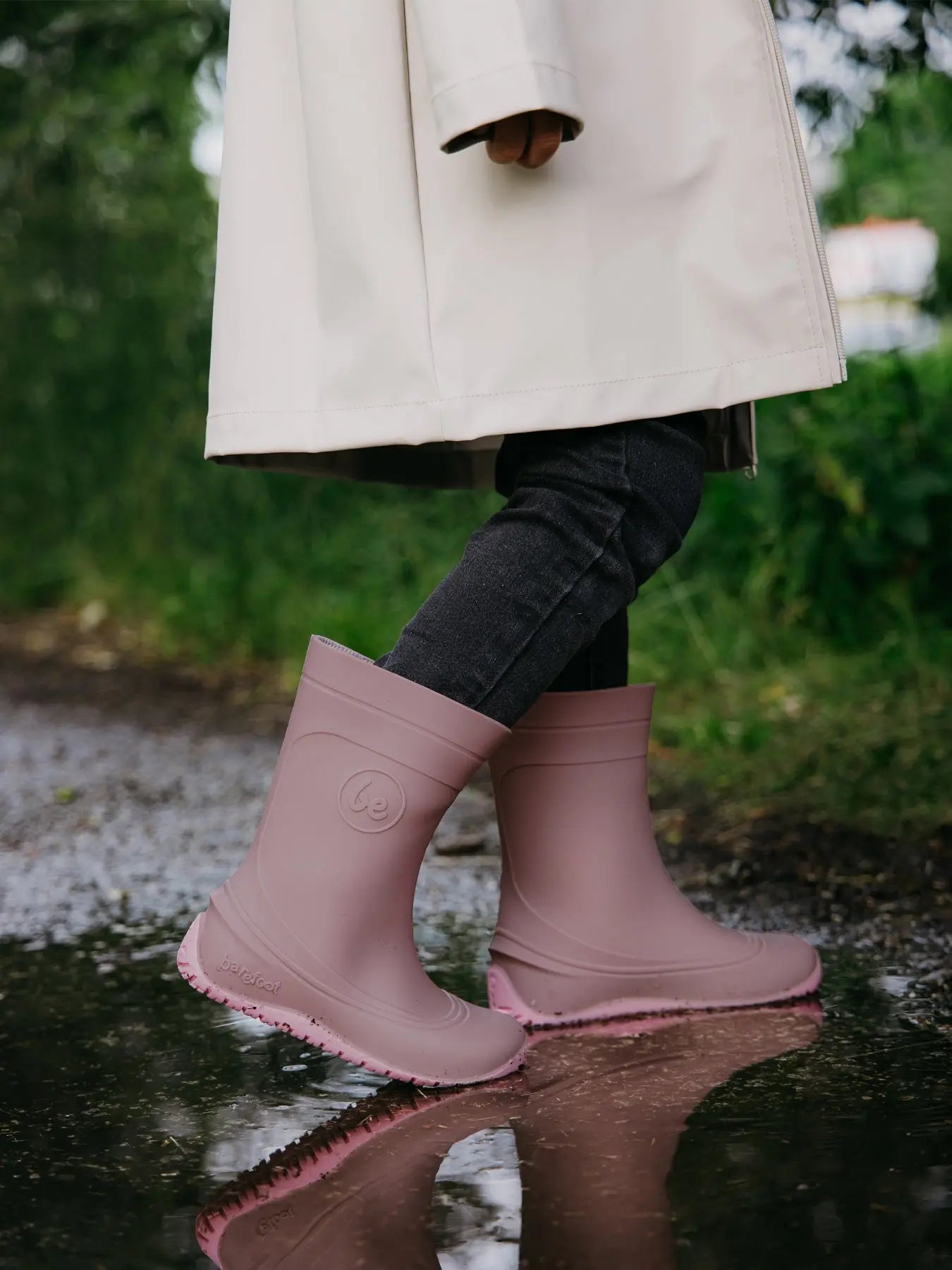 Be Lenka Kids - Pudds Misty Pink - Botas de agua barefoot