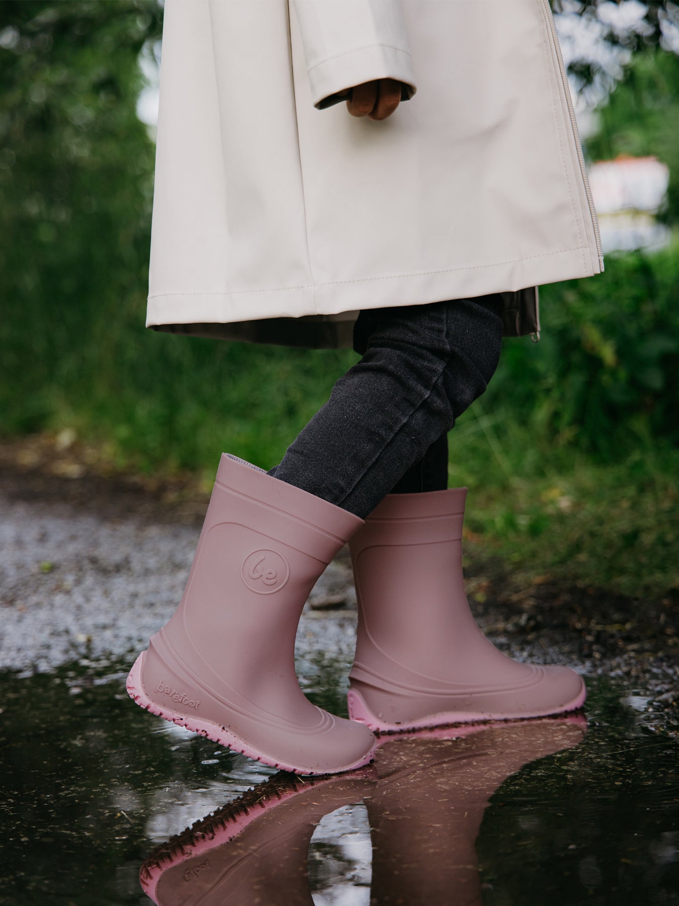 Be Lenka Kids - Pudds Misty Pink - Botas de agua barefoot