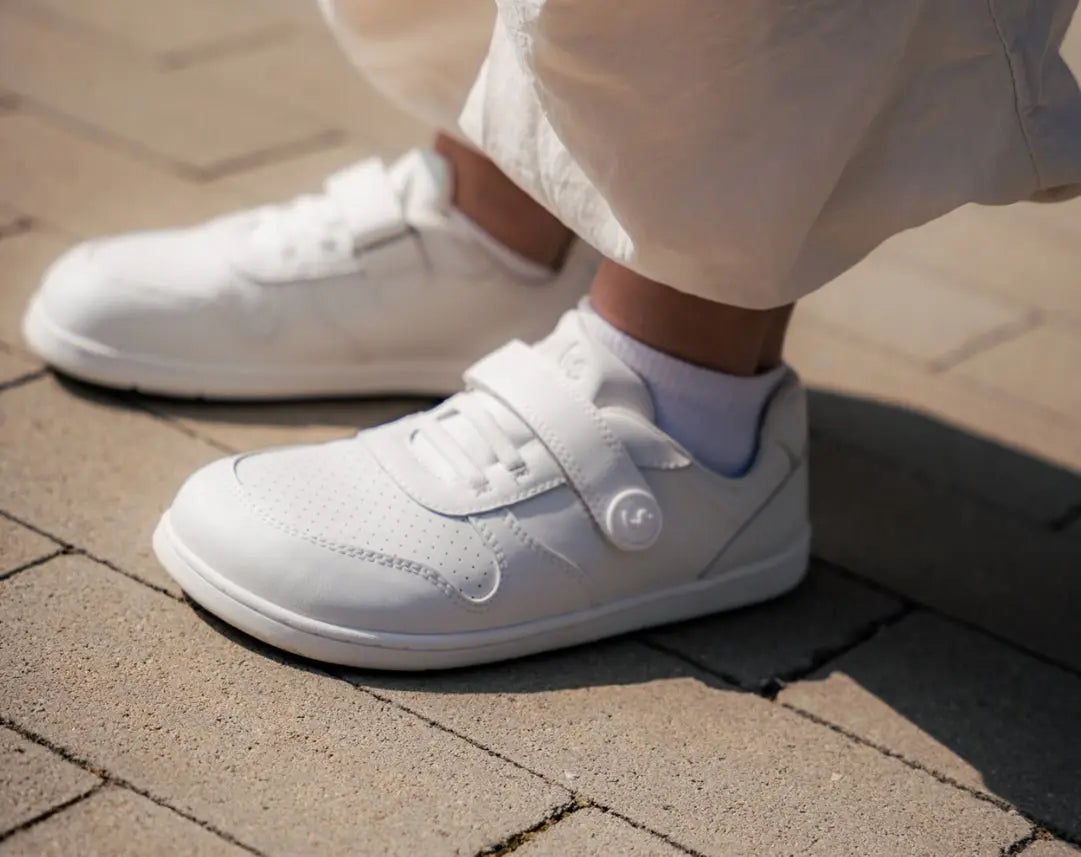 Be Lenka Kids - Scoot All White - Zapatillas Barefoot