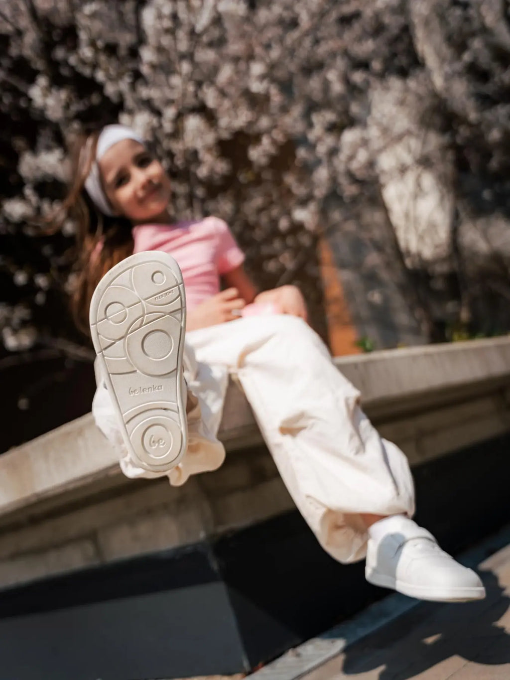 Be Lenka Kids - Scoot All White - Zapatillas Barefoot