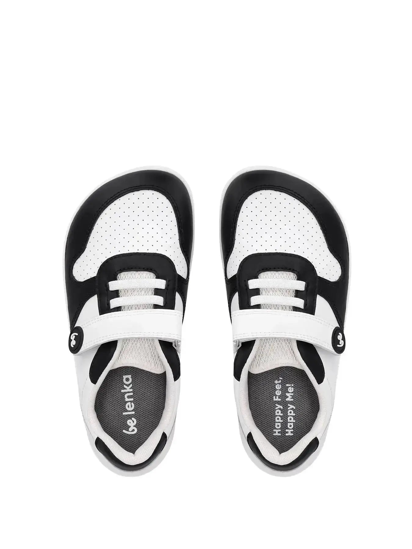 Be Lenka Kids - Scoot Blanc & Noir - Chaussures Barefoot