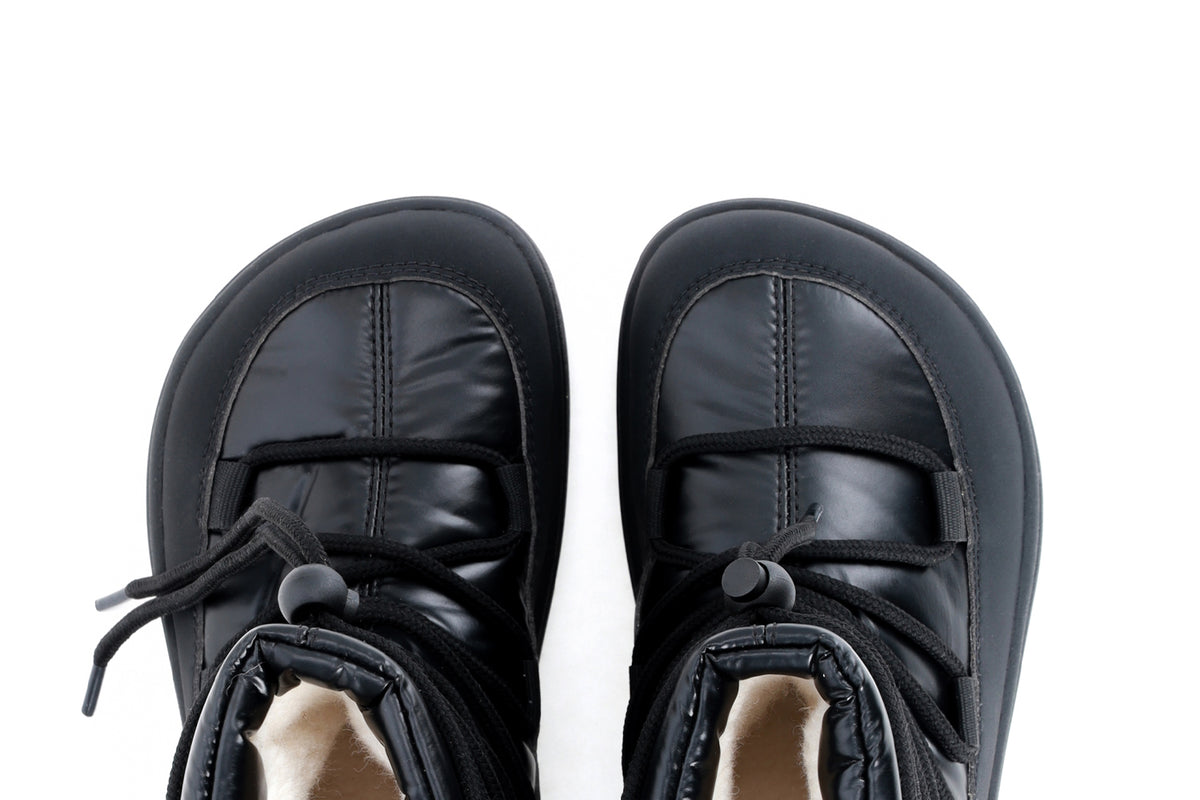 Be Lenka Kids - Snowfox All Black - Barefoot Snow Boots