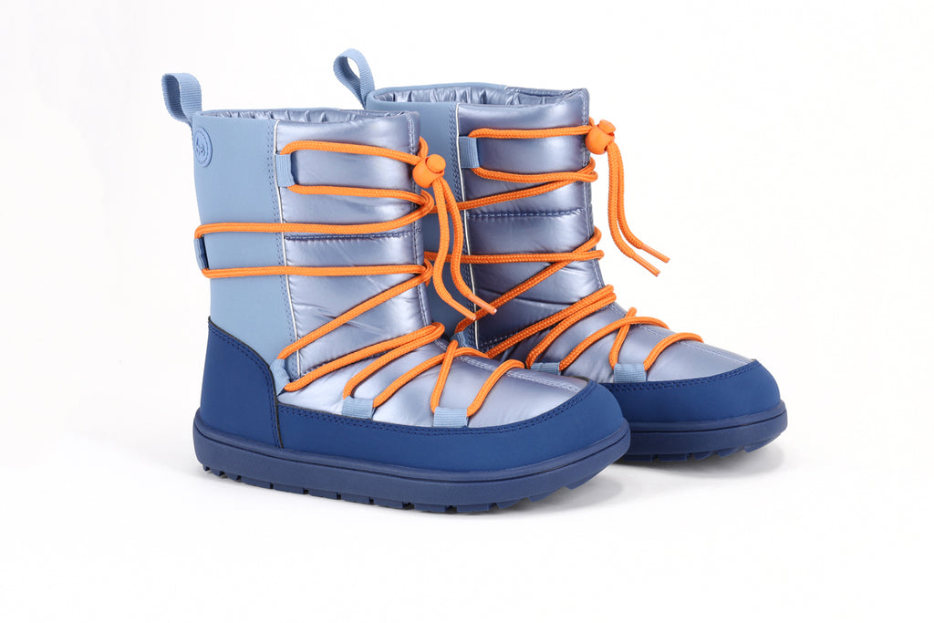 Be Lenka Kids - Snowfox Blue - Barefoot Snow Boots