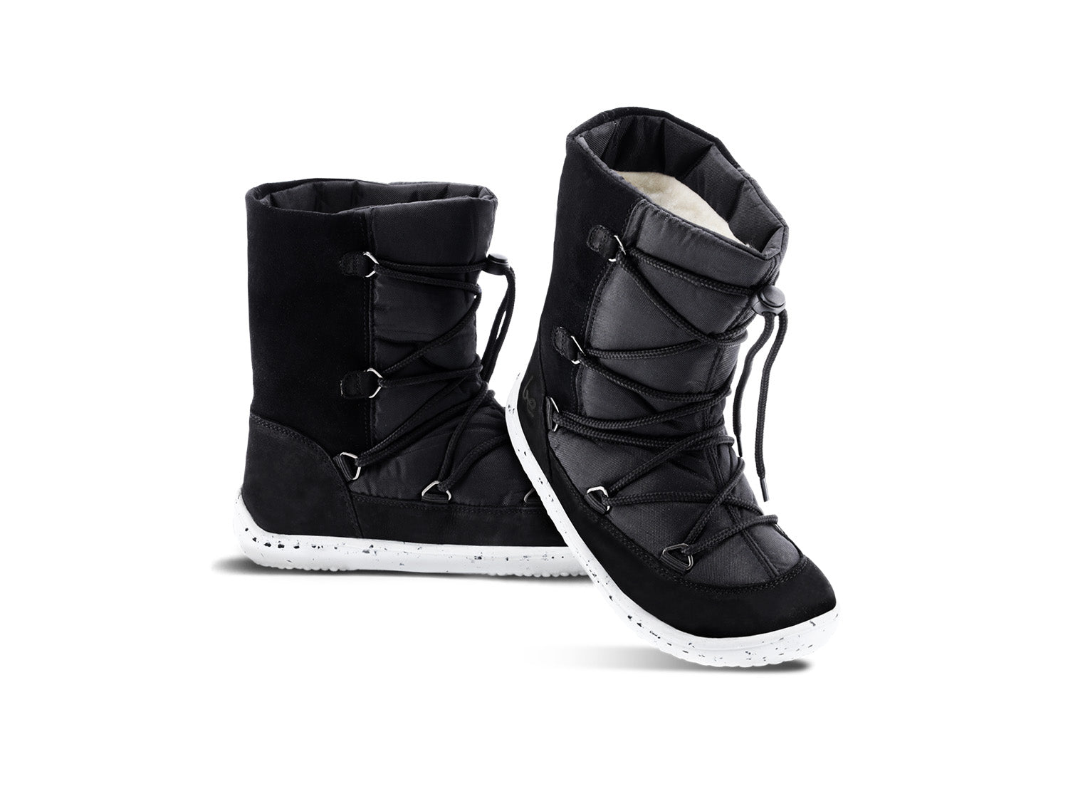 Winter Kids Barefoot Be Lenka Snowfox Kids 2.0 - Black-Be Lenka-Cacles Barefoot