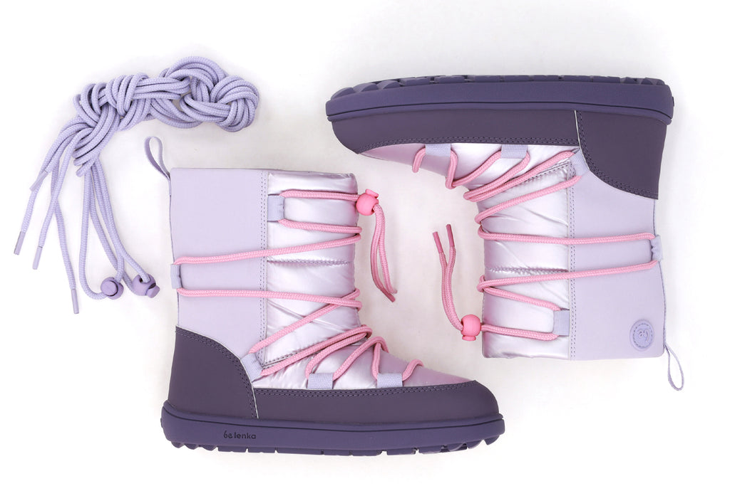 Be Lenka Kids - Snowfox Purple - Botas de neve barefoot