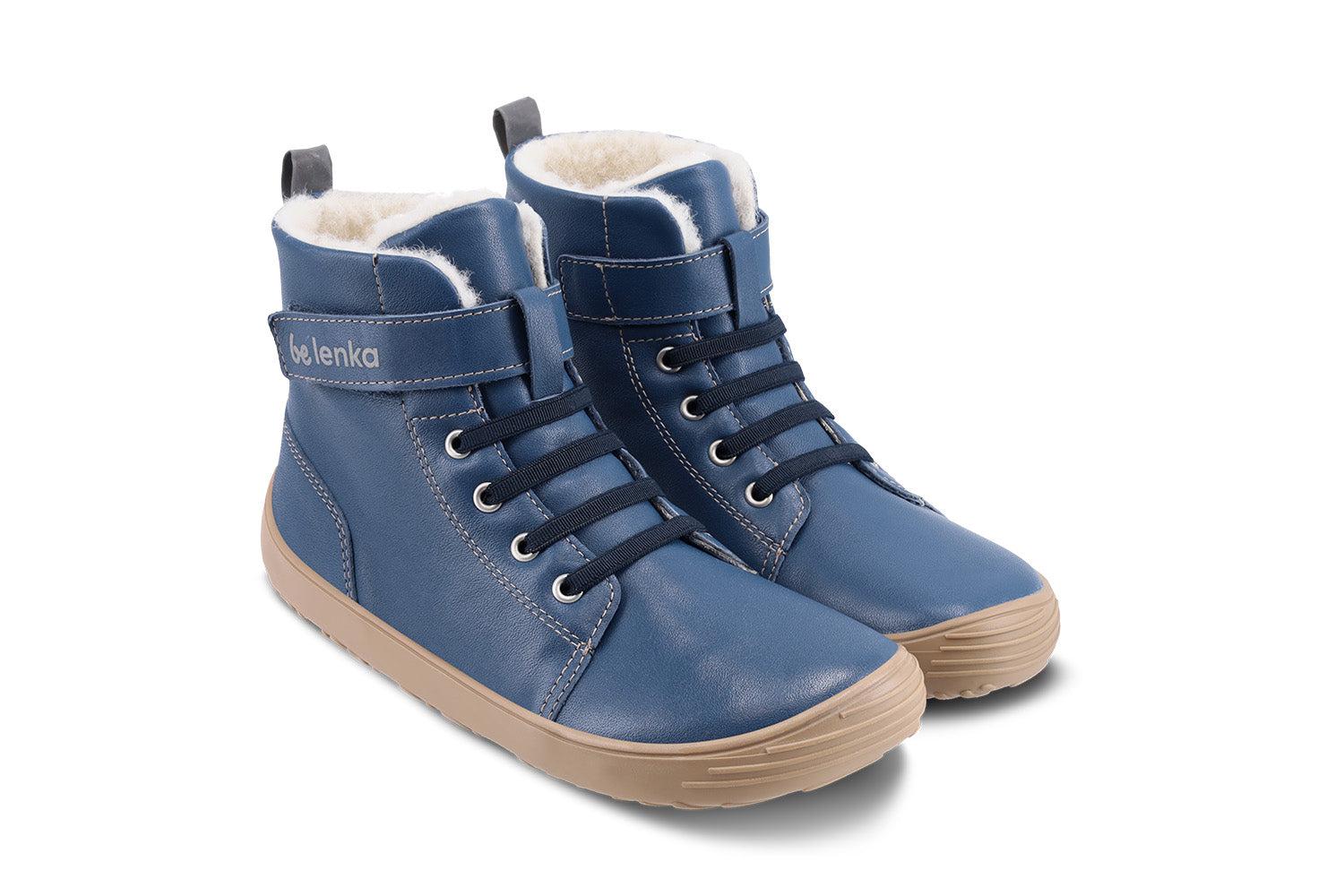 Be Lenka Kids - Winter Ocean Blue - Botines de invierno barefoot-Be Lenka-Cacles Barefoot-Tienda de calzado barefoot respetuoso minimalista