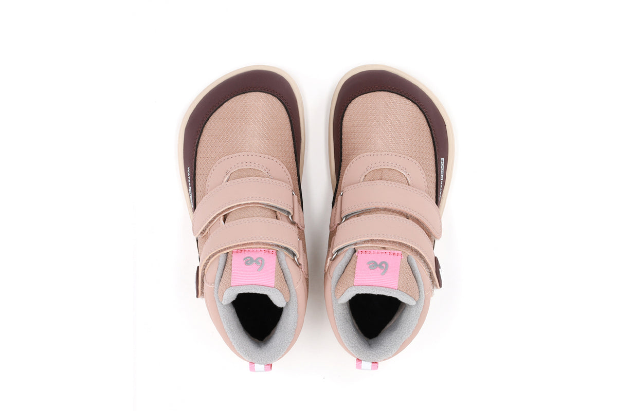 Be Lenka Kids - Zippu Beige & Burgundy - Botas barefoot de invierno