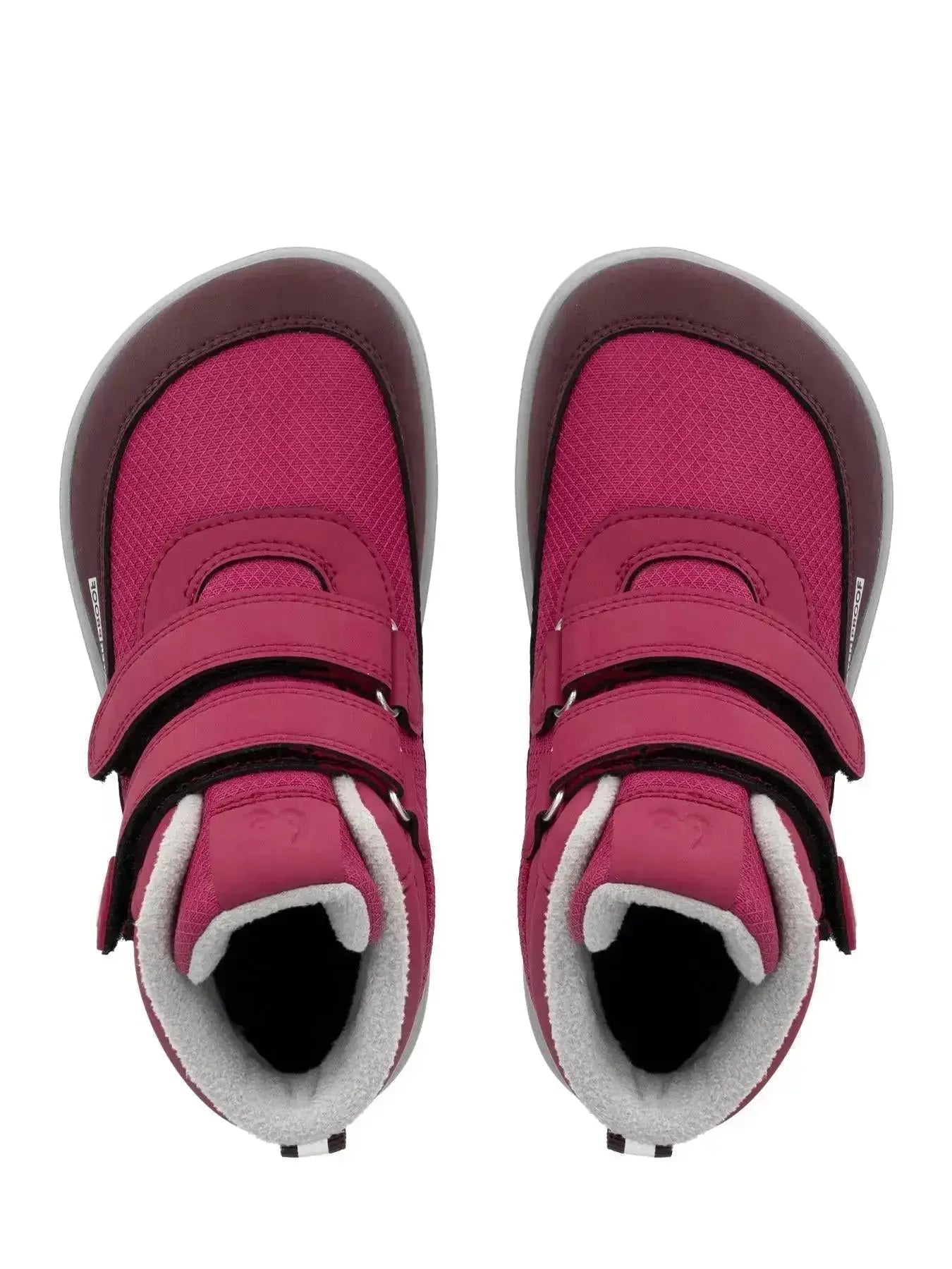 Be Lenka Kids - Zippu Berry & Gris - Chaussures barefoot d'hiver