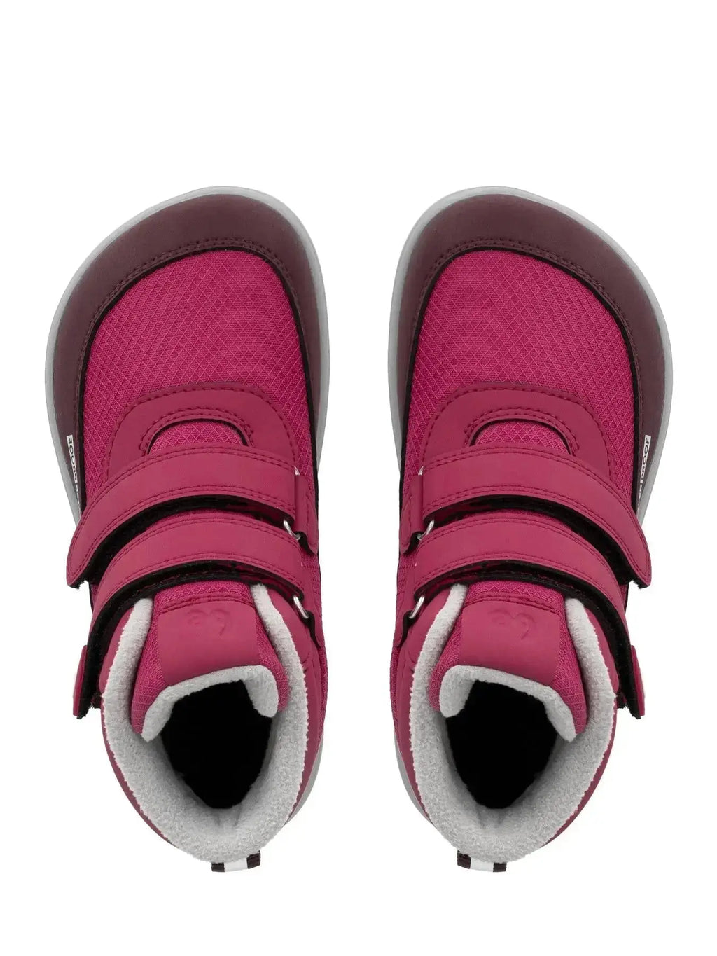 Be Lenka Kids - Zippu Berry & Grey - Zapatos barefoot de invierno