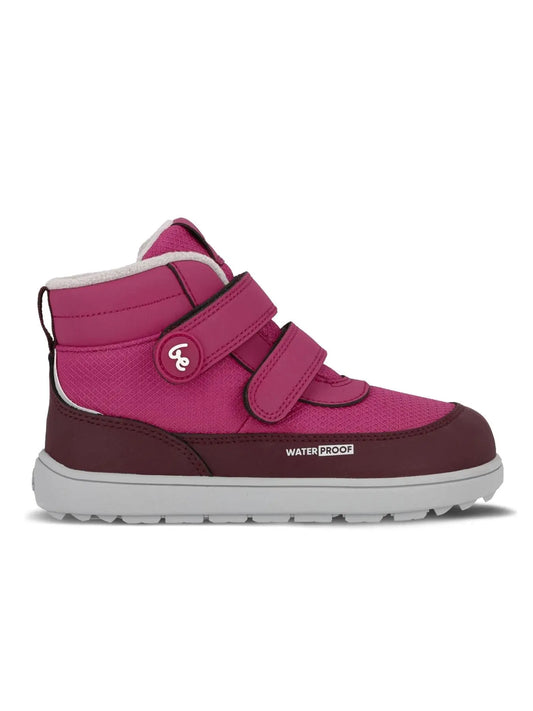 Be Lenka Kids - Zippu Berry & Grey - Zapatos barefoot de invierno