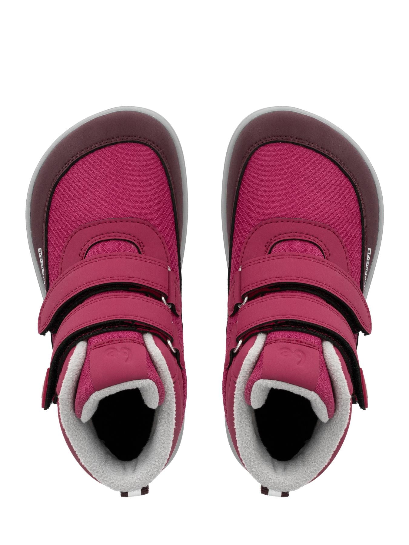 Be Lenka Kids - Zippu Berry & Grey - Zapatos barefoot de invierno