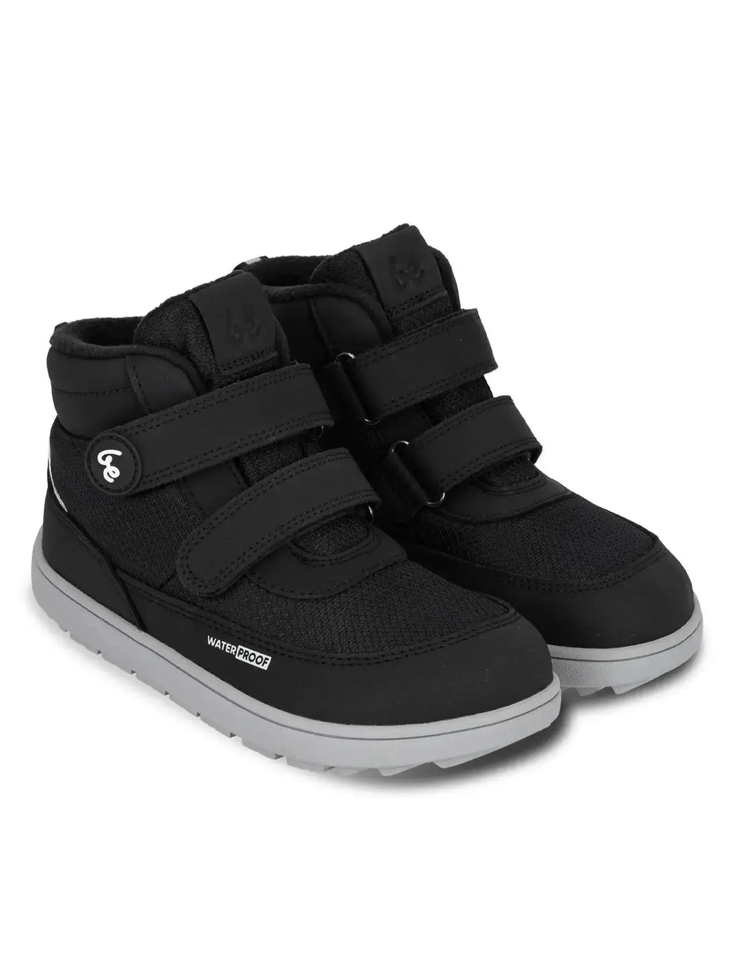 Be Lenka Kids - Zippu Black & Grey - Zapatos barefoot de invierno